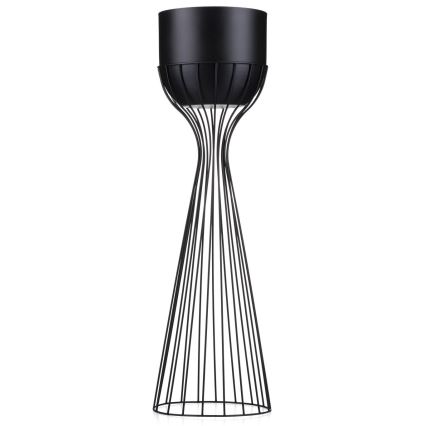 Maceta de metal LOFT 68x20 cm negro