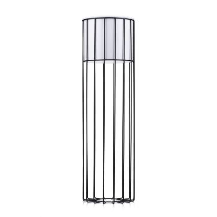 Maceta de metal LOFT 70x20 cm negro/blanco