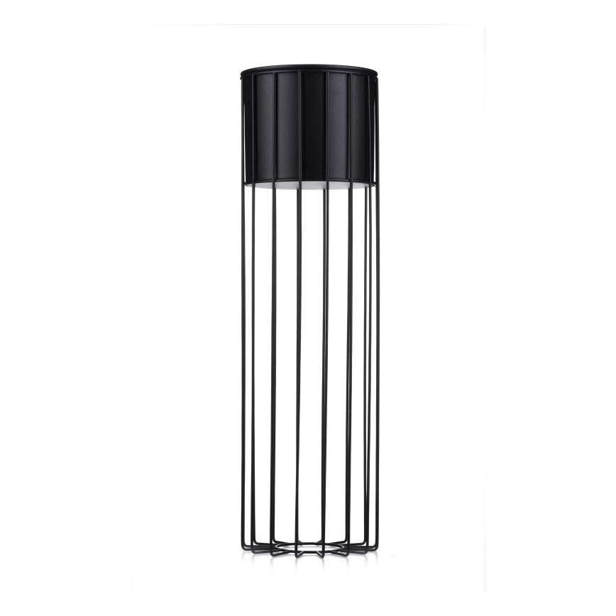 Maceta de metal LOFT 70x20 cm negro