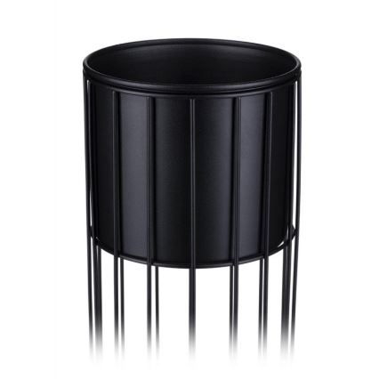 Maceta de metal LOFT 70x20 cm negro