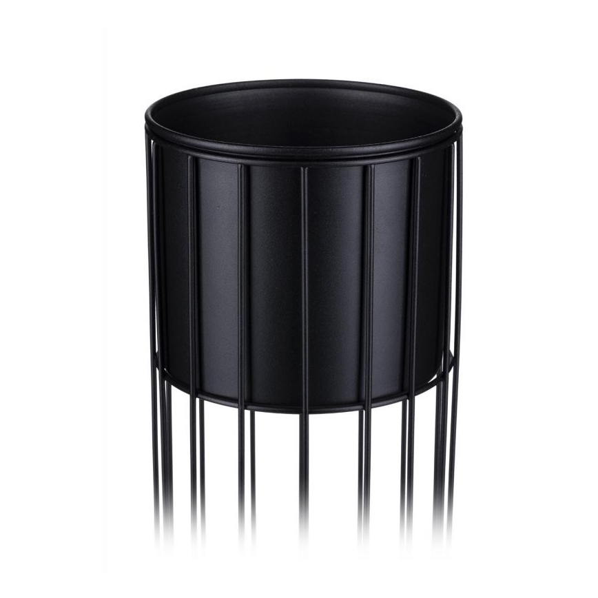Maceta de metal LOFT 70x20 cm negro