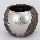Maceta diá. 18,5 cm plata/marrón