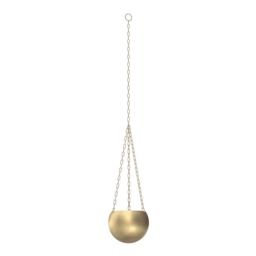 Macetero colgante 155x27 cm dorado