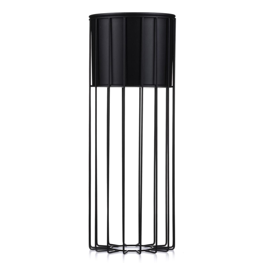 Macetero de metal LOFT 55x20 cm negro