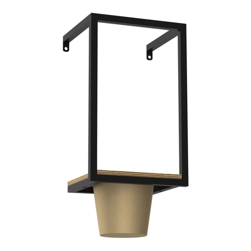 Macetero de pared 38x18 cm dorado