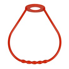 Manija de lámpara plástico rojo