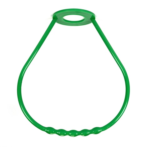 Manija de lámpara plástico verde