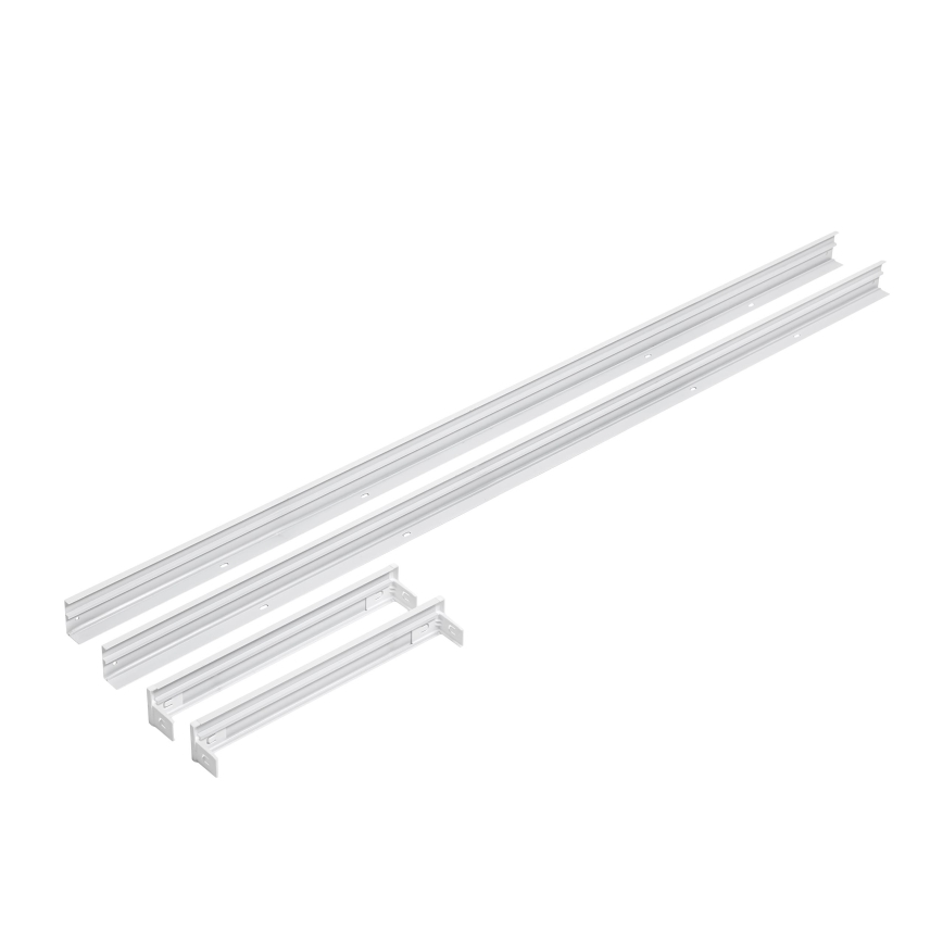Marco metálico para instalación de paneles LED 1200x300 mm blanco