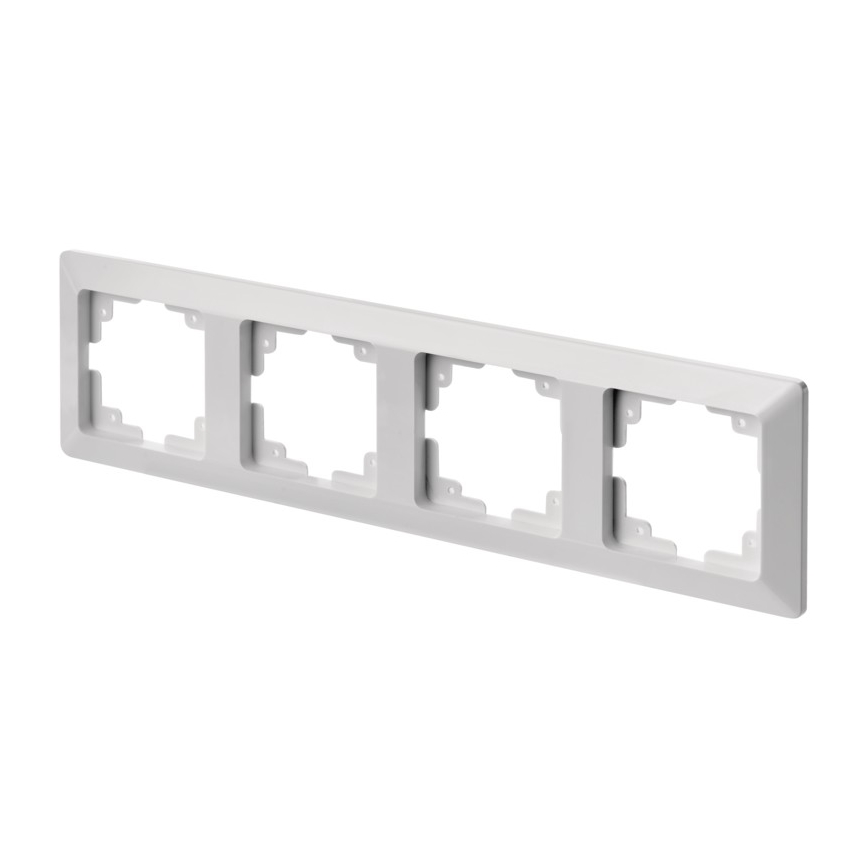 Marco para interruptor 4P blanco