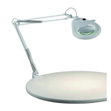 Markslöjd 100852 - Lámpara de mesa con lupa FAGERNES 1xT5/22W/230V