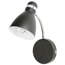 Markslöjd 105192 - Lámpara de pared VICTOR 1xE14/40W/230V negro