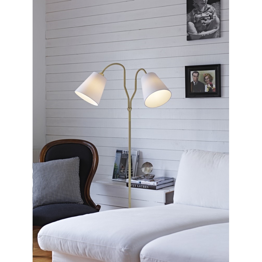 Markslöjd 105274 - Lámpara de pie MODENA 2xE27/60W/230V