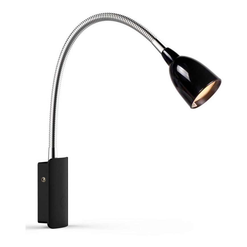 Markslöjd 105940 - Lámpara de pared LED TULIP LED/2,5W/230V negro