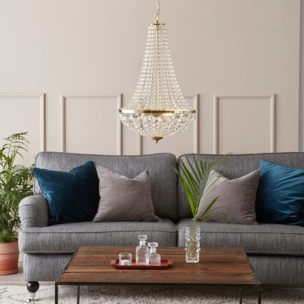 Marpzlöjd 106119 - Lámpara colgante de cristal regulable GRÄNSÖ 2xE14/40W/230V