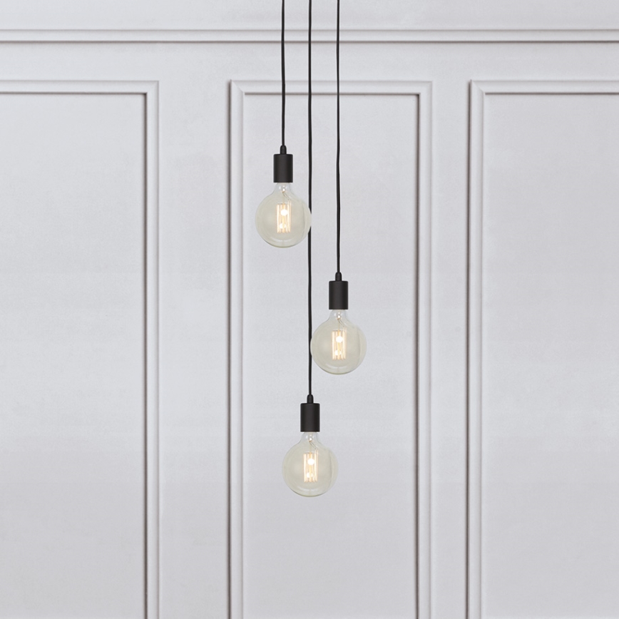 Markslöjd 106334 - Lámpara suspendida con alambre SKY 3xE27/60W/230V