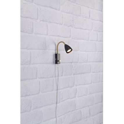 Marpzlöjd 106589 - Aplique regulable CIRO 1xGU10/7W/230V negro