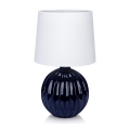 Markslöjd 106886 - Lámpara de mesa MELANIE 1xE14/40W/230V blanco/azul