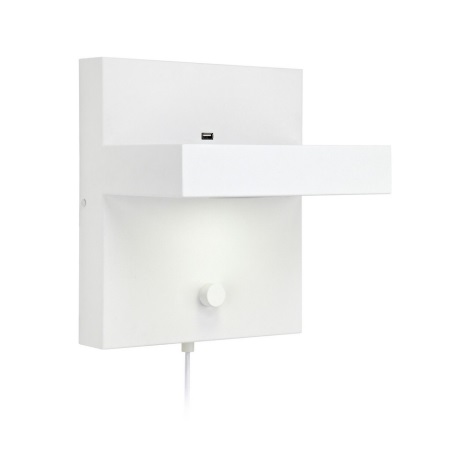 Markslöjd 106899 - LED Aplique regulable CUBIC 1xLED/5W/230V blanco