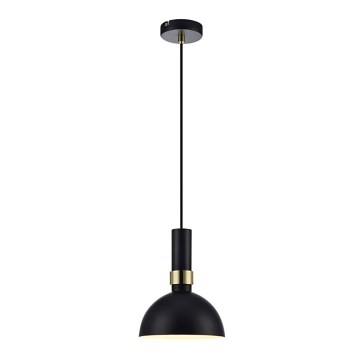 Markslöjd 106974 - Lámpara suspendida con alambre LARRY 1xE27/60W/230V negro/oro