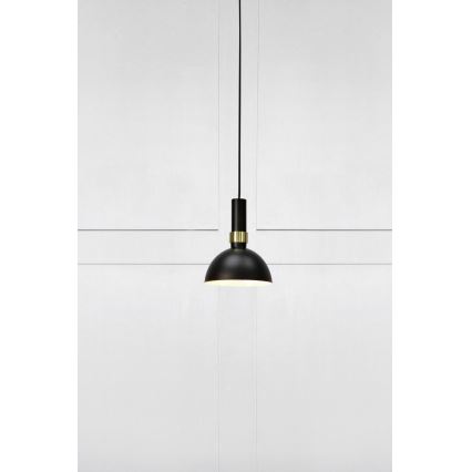 Markslöjd 106974 - Lámpara suspendida con alambre LARRY 1xE27/60W/230V negro/oro