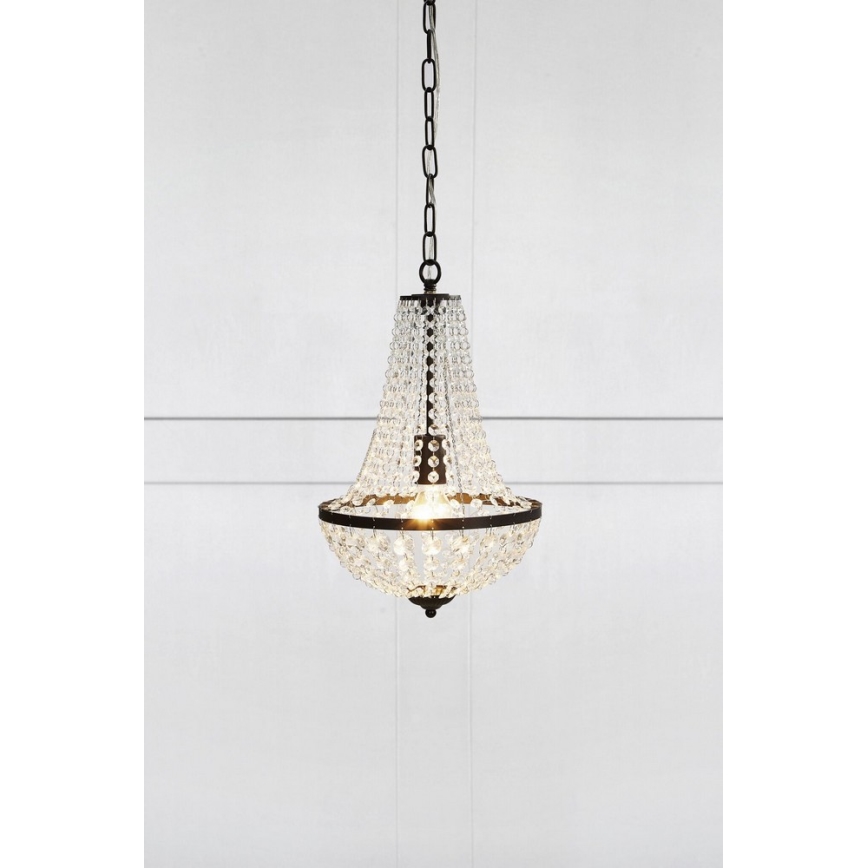 Marpzlöjd 107026 - Lámpara colgante de cristal regulable GRÄNSÖ 1xE27/60W/230V