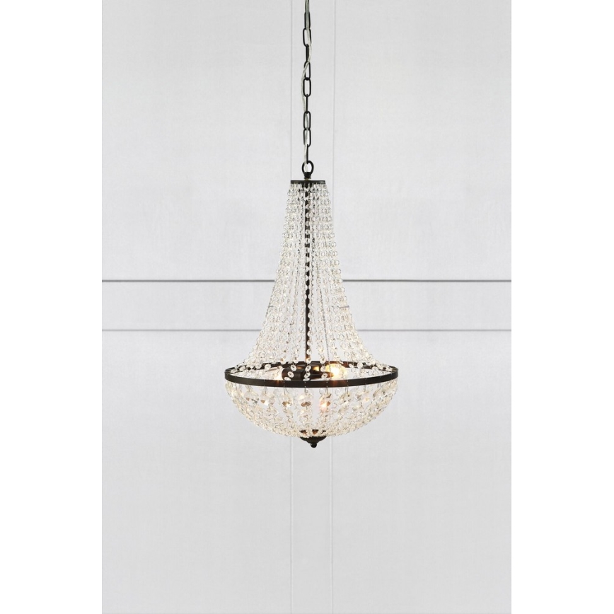 Marpzlöjd 107027 - Lámpara colgante de cristal regulable GRÄNSÖ 2xE14/40W/230V