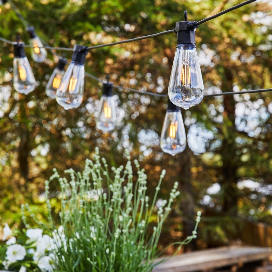 Markslöjd 107293 - Cadena decorativa LED para exteriores GUIRNALDA GARDEN 10xLED 5,5m IP44