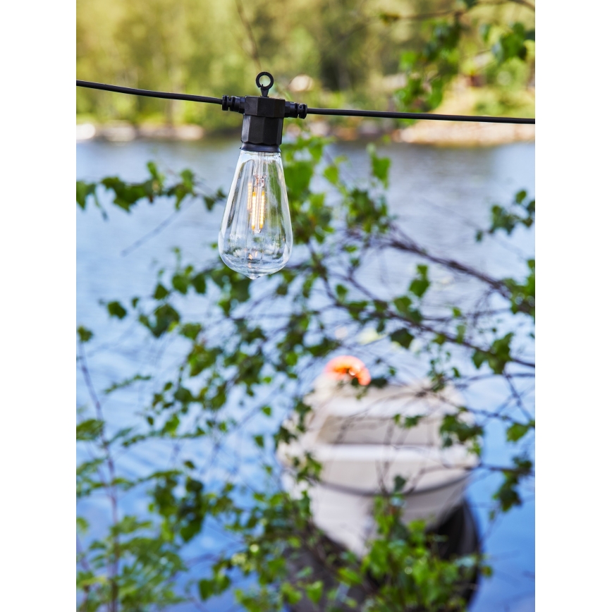 Markslöjd 107293 - Cadena decorativa LED para exteriores GUIRNALDA GARDEN 10xLED 5,5m IP44