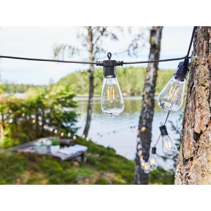 Markslöjd 107293 - Cadena decorativa LED para exteriores GUIRNALDA GARDEN 10xLED 5,5m IP44