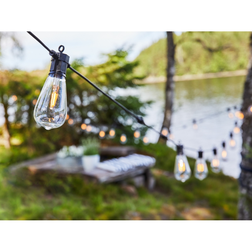 Markslöjd 107293 - Cadena decorativa LED para exteriores GUIRNALDA GARDEN 10xLED 5,5m IP44