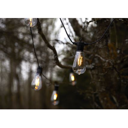 Markslöjd 107293 - Cadena decorativa LED para exteriores GUIRNALDA GARDEN 10xLED 5,5m IP44