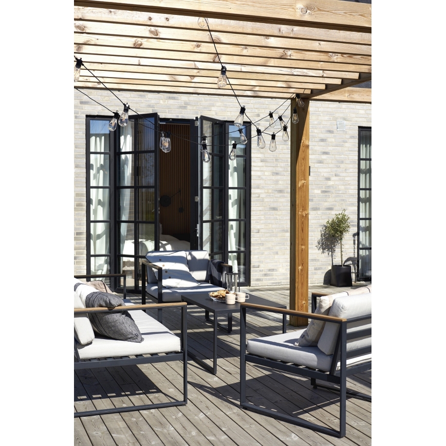 Markslöjd 107293 - Cadena decorativa LED para exteriores GUIRNALDA GARDEN 10xLED 5,5m IP44