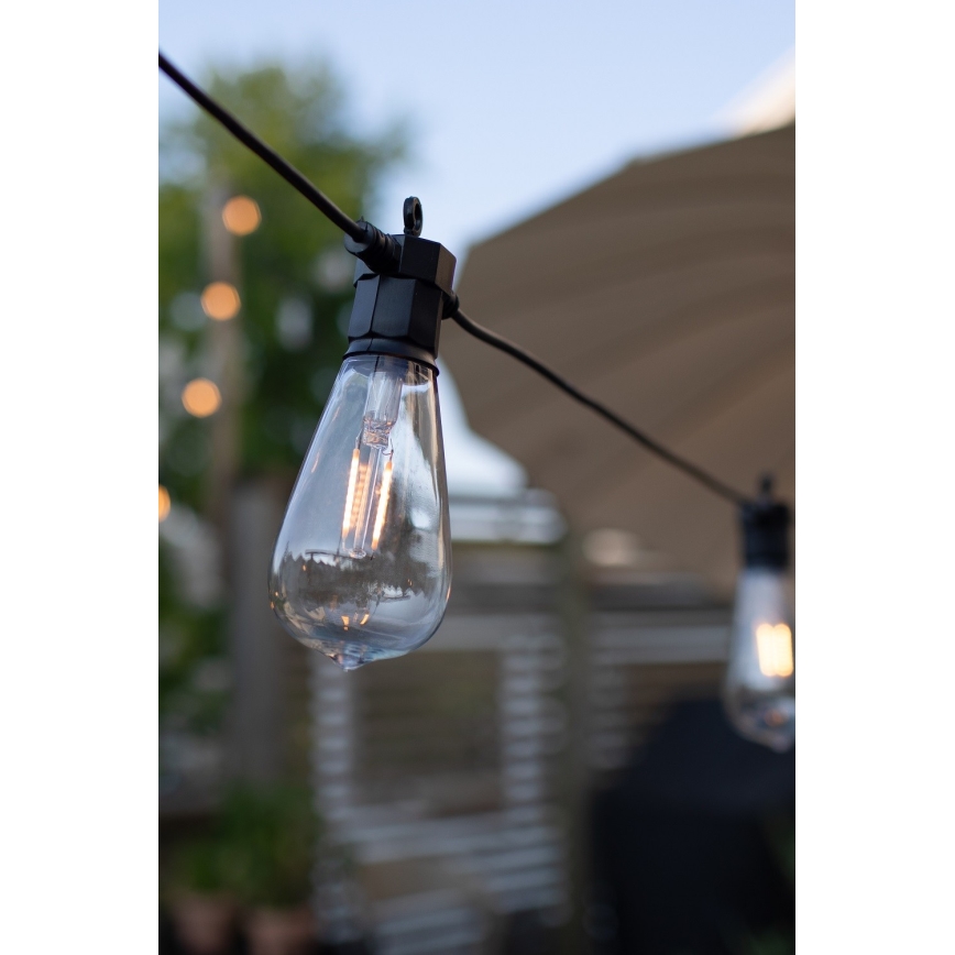 Markslöjd 107293 - Cadena decorativa LED para exteriores GUIRNALDA GARDEN 10xLED 5,5m IP44