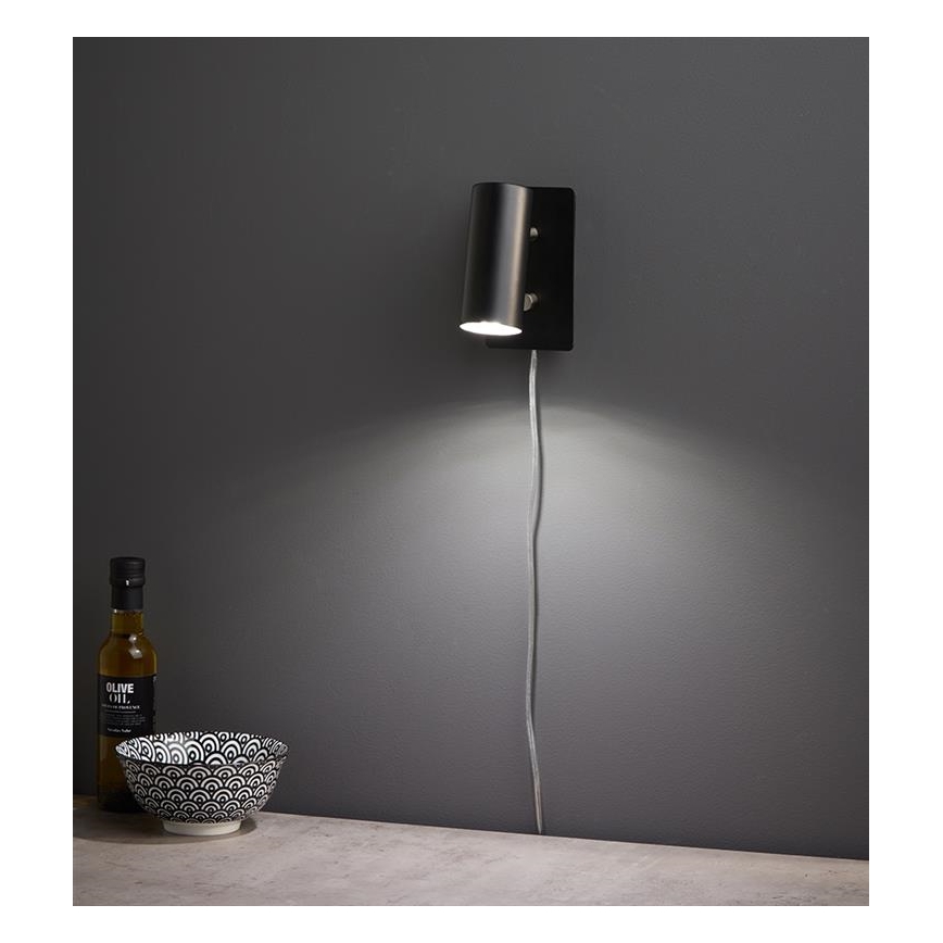 Markslöjd 107345 - Foco de pared regulable BARCELONA 1xGU10/12W/230