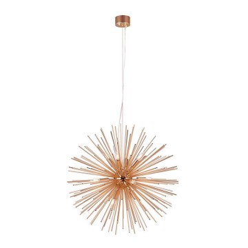 Markslöjd 107752 - Lámpara colgante SOLEIL 12xE14/20W/260V Oro rosa