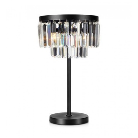 Markslöjd 107773 - Lámpara de mesa de cristal VENTIMIGLIA 3xE14/40W/230V