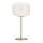 Markslöjd 107819 - Lámpara de mesa SOBER 1xE27/60W/230V blanco/bronce