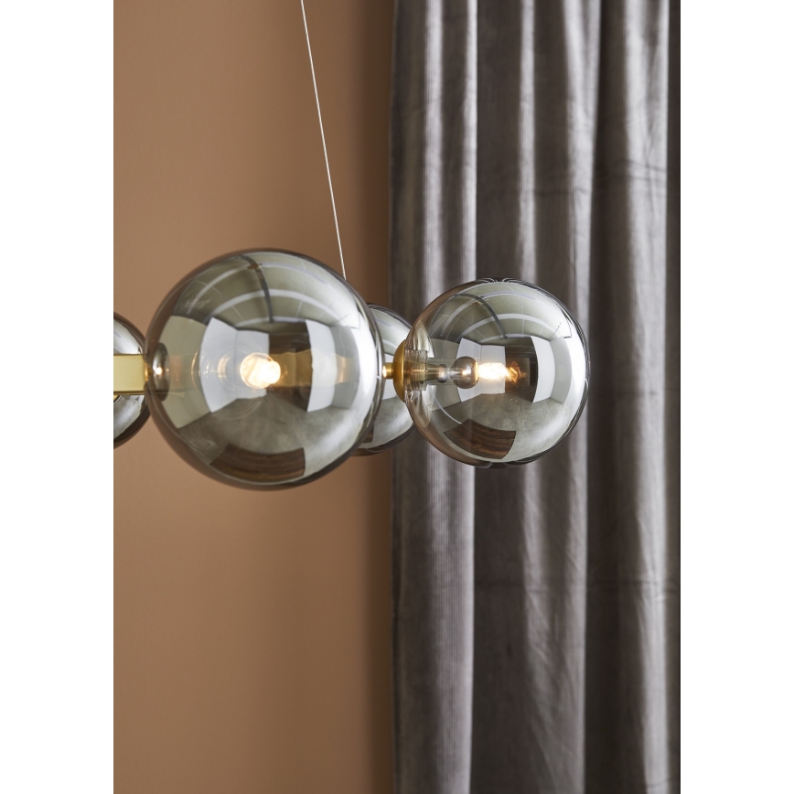 Markslöjd 108050 - Lámpara colgante CIRCLE 6xG9/20W/230V dorado