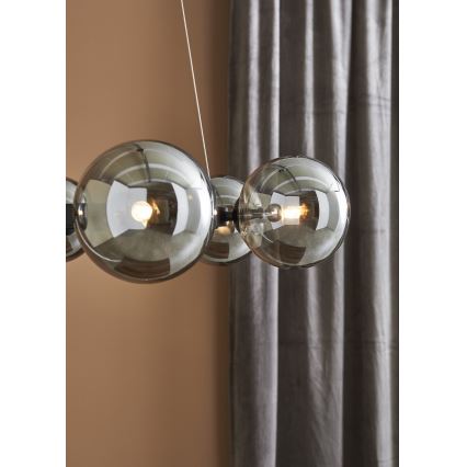 Markslöjd 108051 - Lámpara colgante CIRCLE 6xG9/20W/230V negro
