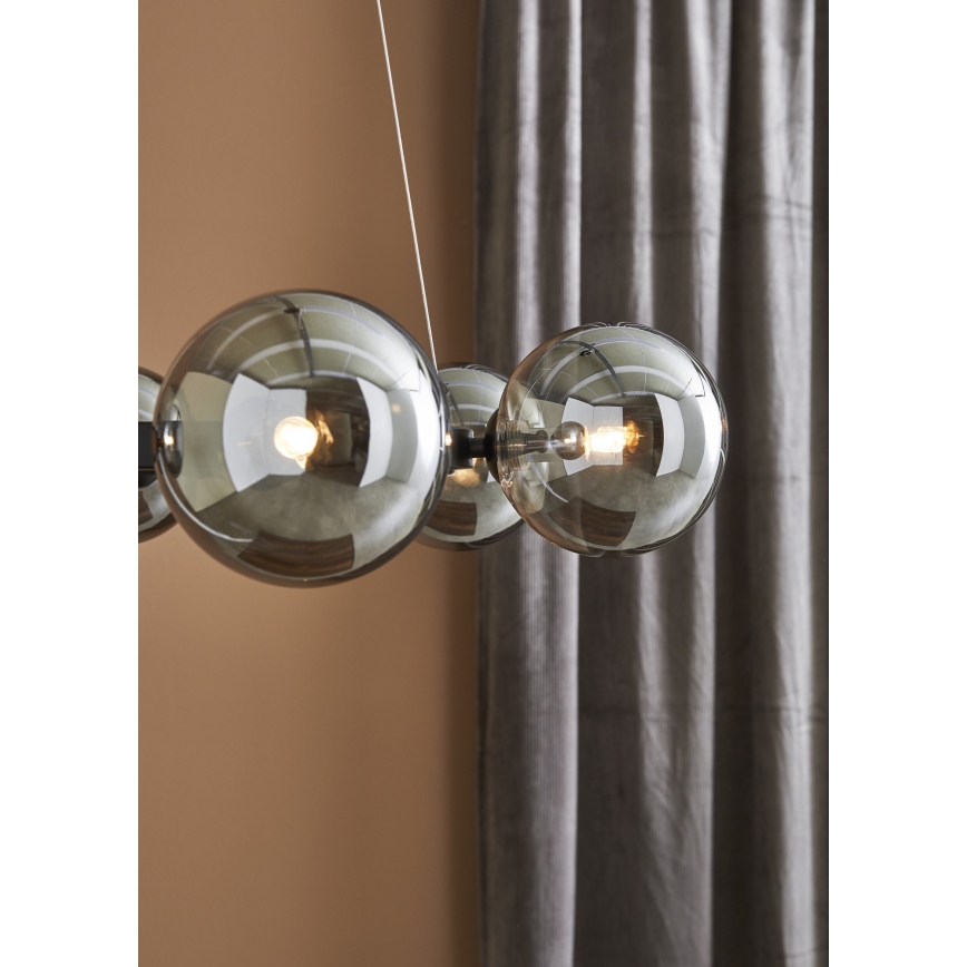 Markslöjd 108051 - Lámpara colgante CIRCLE 6xG9/20W/230V negro