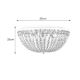 Markslöjd 108055 - Lámpara de techo de cristal MADELEINE 4xE14/25W/230V IP21