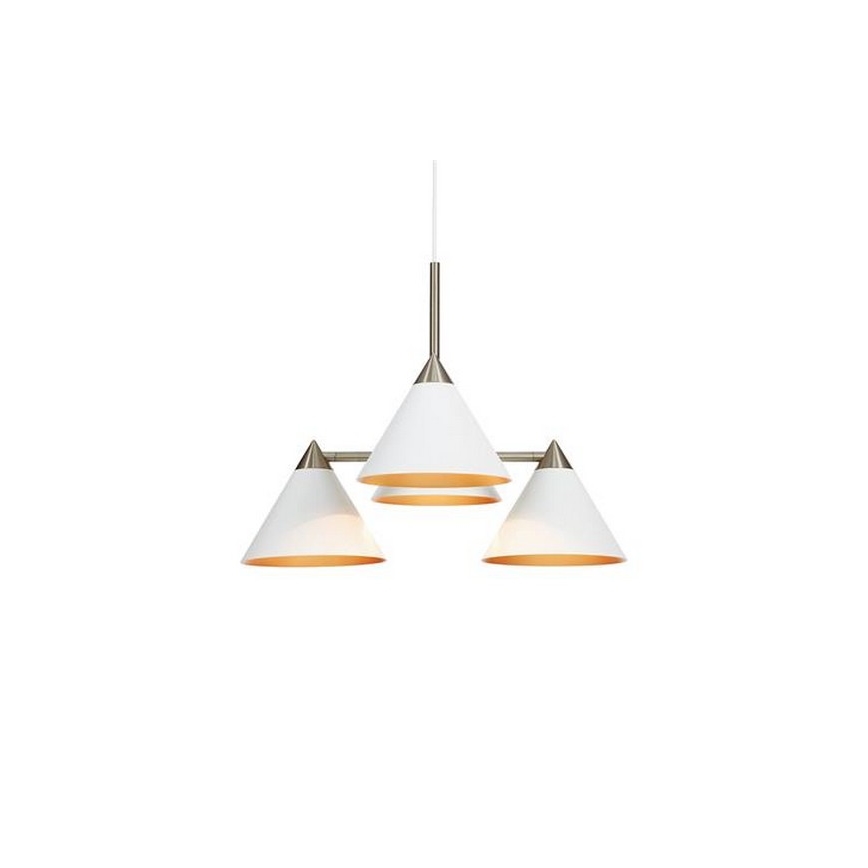 Markslöjd 108077 - Lámpara de araña de cable KLINT 4xE14/40W/230V blanco