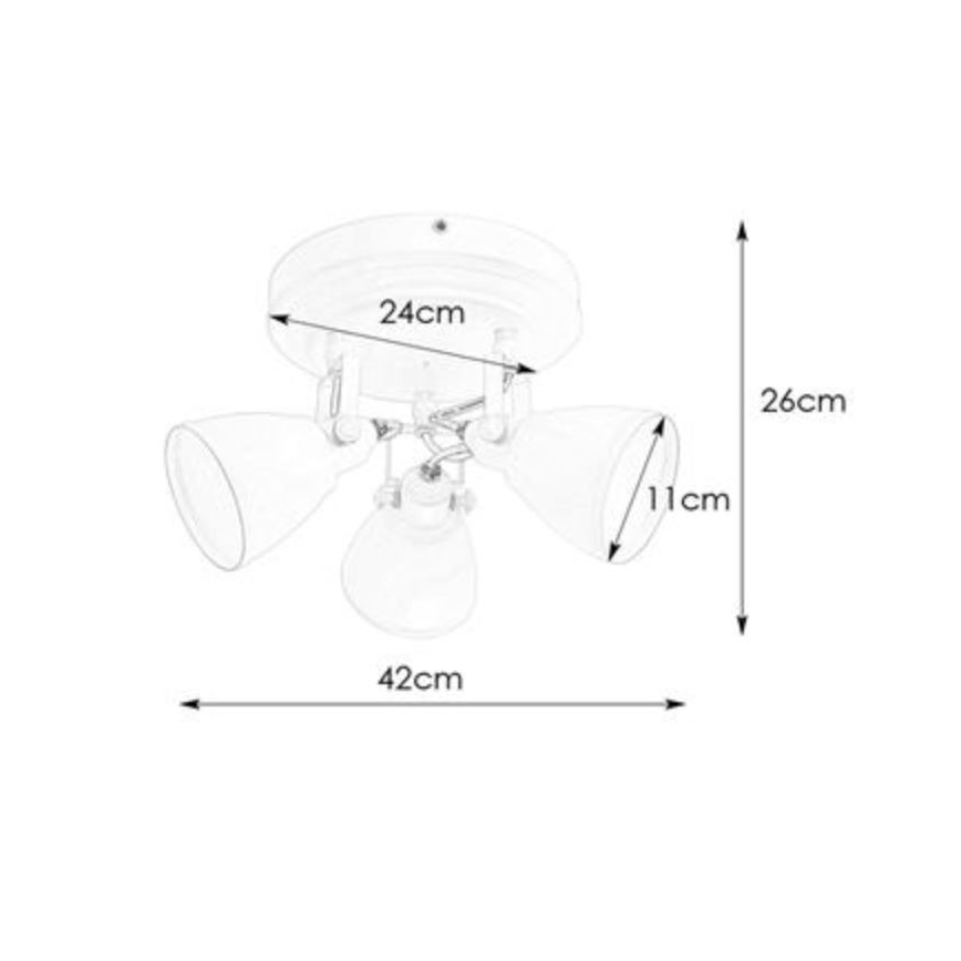 Markslöjd 108081 - Foco de baño FJÄLLBACKA 3xG9/20W/230V IP44 negro