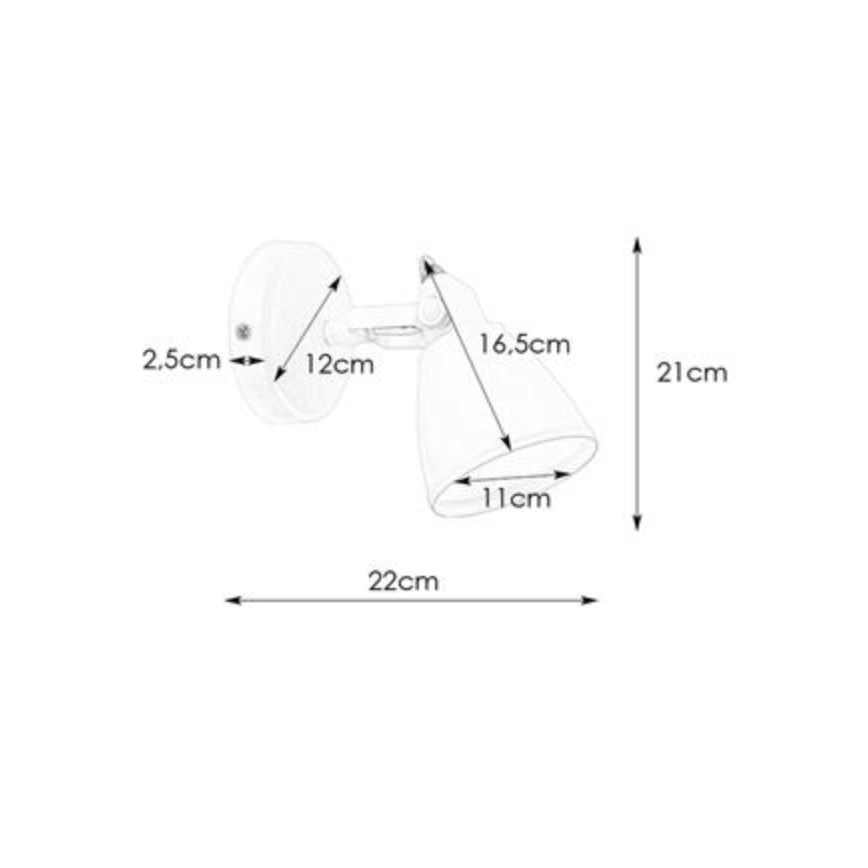Markslöjd 108082 - Aplique de baño FJÄLLBACKA 1xG9/20W/230V IP44