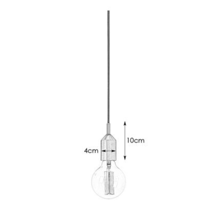 Markslöjd 108098 - Lámpara de araña de luces con cable BRONX 1xE27/60W/230V bronce