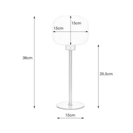 Markslöjd 108121 - Lámpara de mesa SOBER 1xE27/60W/230V cromo mate