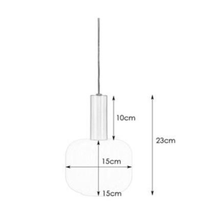 Markslöjd 108122 - Lámpara de araña de cable SOBER 1xE14/40W/230V cromo mate