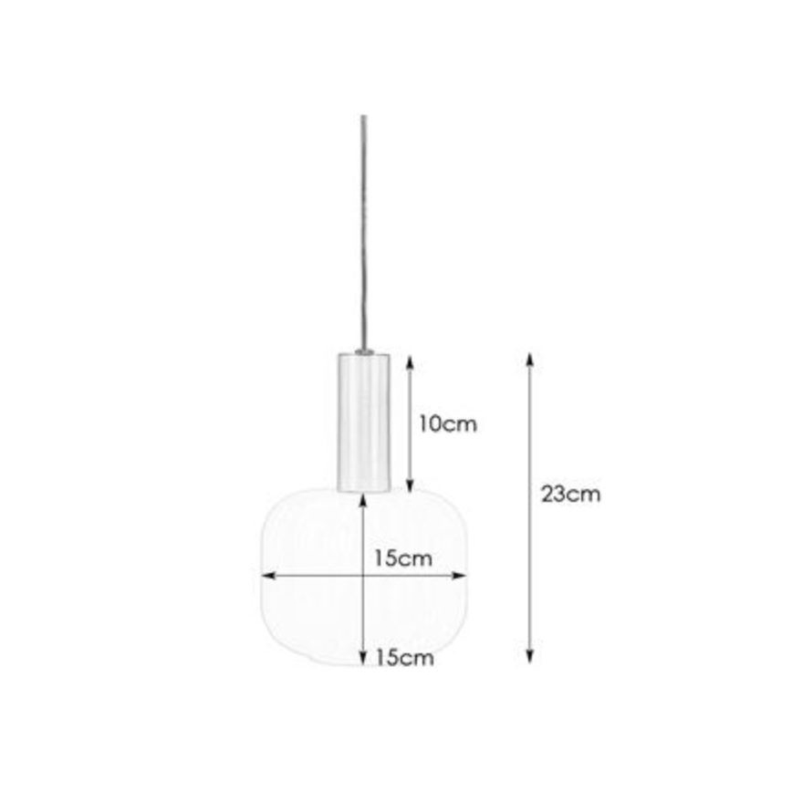 Markslöjd 108122 - Lámpara de araña de cable SOBER 1xE14/40W/230V cromo mate