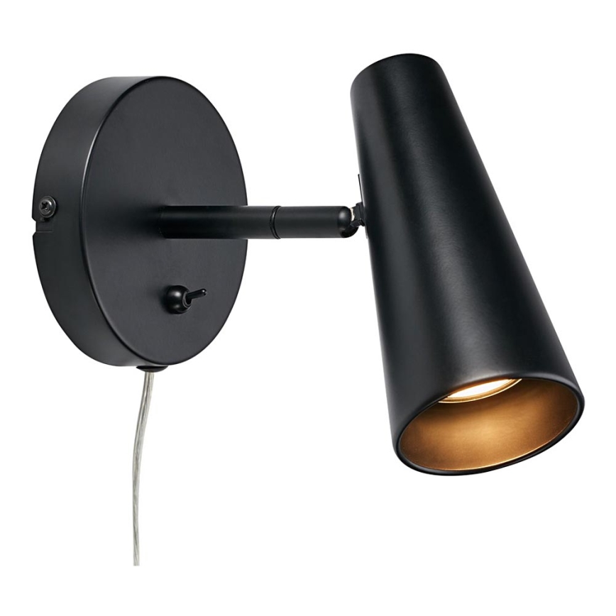 Markslöjd 108200 - Foco de pared CREST 1xGU10/7W/230V negro