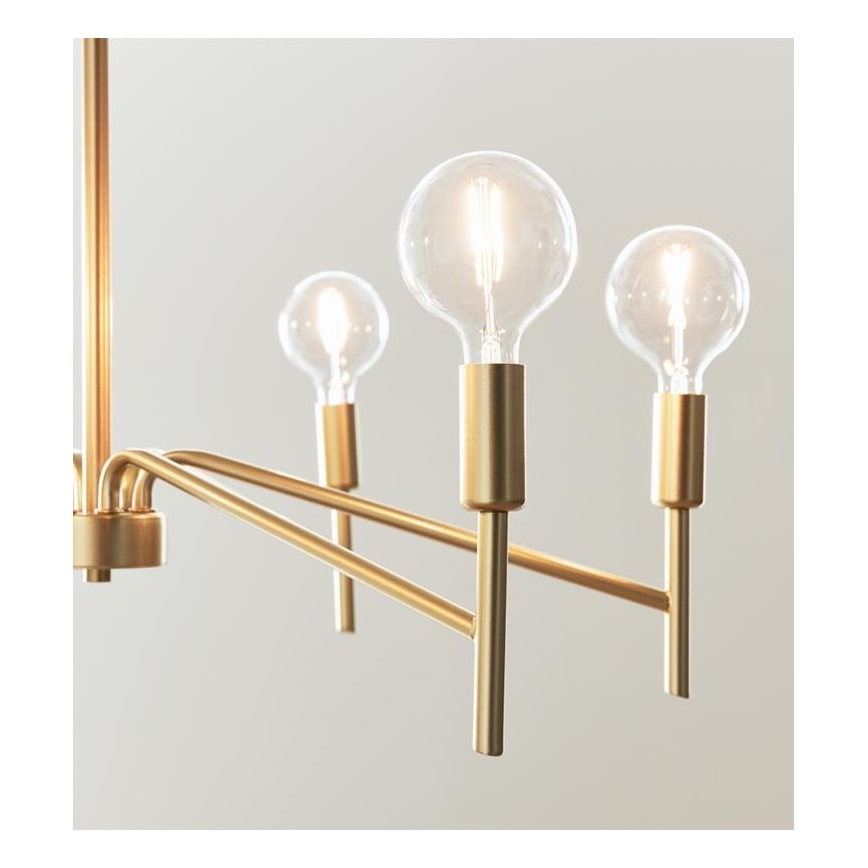 Markslöjd 108210 - Lámpara colgante MONARCH 6xE14/18W/230V dorado